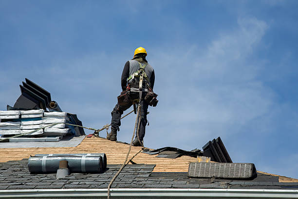 Professional Gutter Installation technician working in Sterling, AK